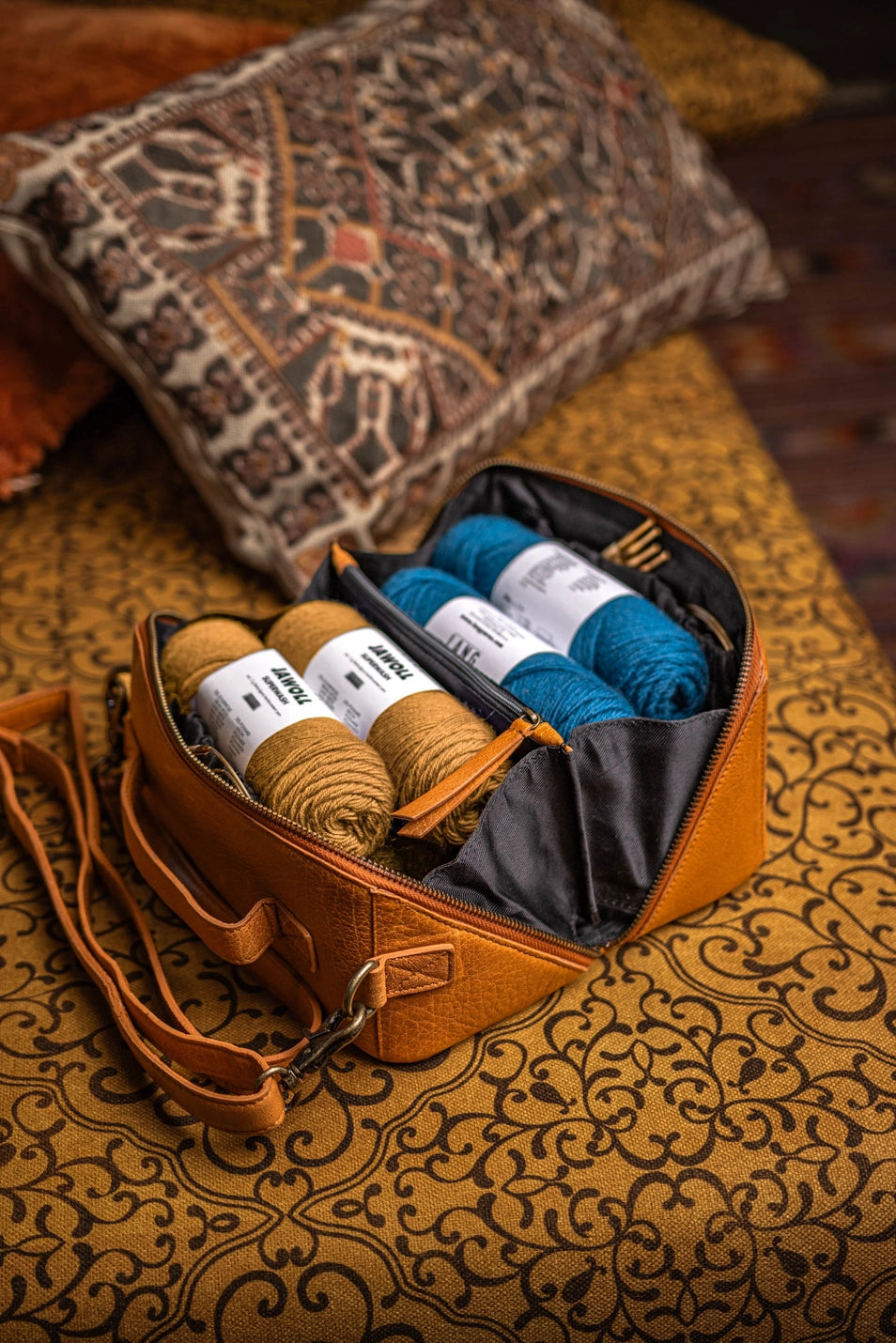 Cleo Crossbody Project Bag - Whisky