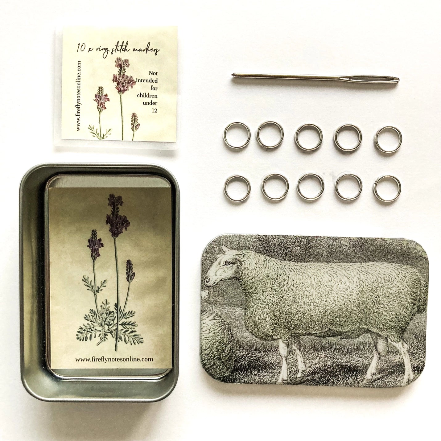 Firefly Notes Sheep Knitting Kit and Notion Tin