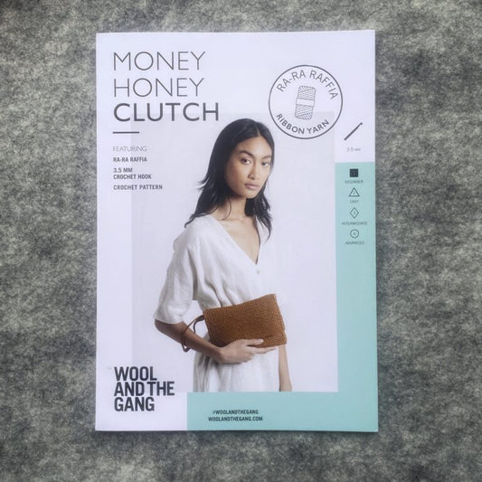 Wool And The Gang Ra-Ra Raffia - Money Honey Clutch Pattern