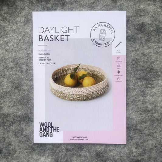 Wool And The Gang Ra-Ra Raffia - Daylight Basket Pattern