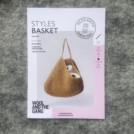 Wool And The Gang Ra-Ra Raffia - Styles Basket Pattern
