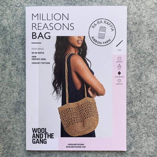 Wool And The Gang Ra-Ra Raffia - Million Reason Bag Pattern