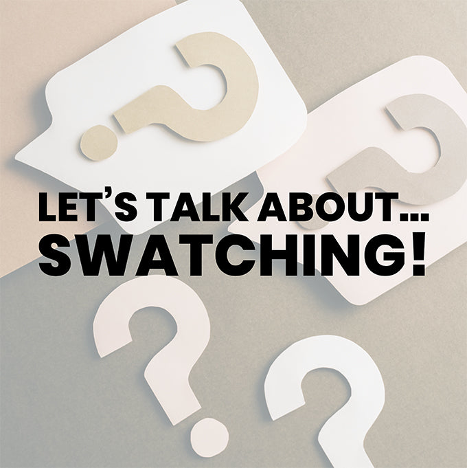Let's talk about -Swatching! Friday 15th August 11am.