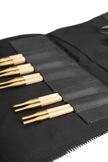 Muud Janni Project Bag – Leather Knitting Needle & Hook Case