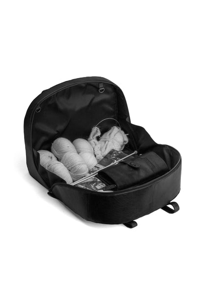 Muud Julia Project Bag – Large Leather Knitting & Travel Bag