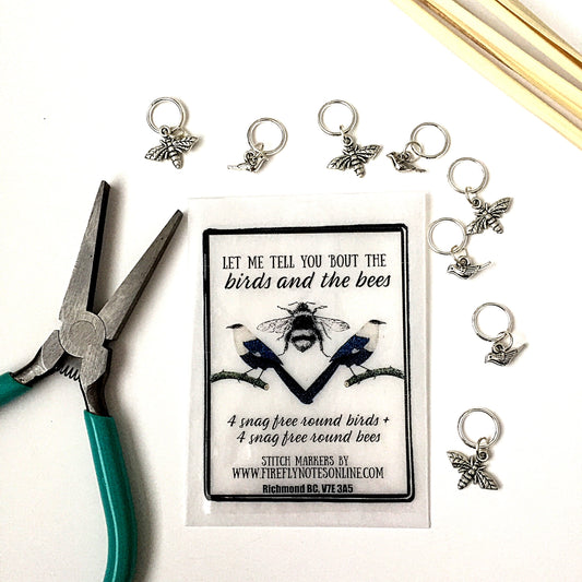 Firefly Notes The Birds and the Bees Stitch Markers