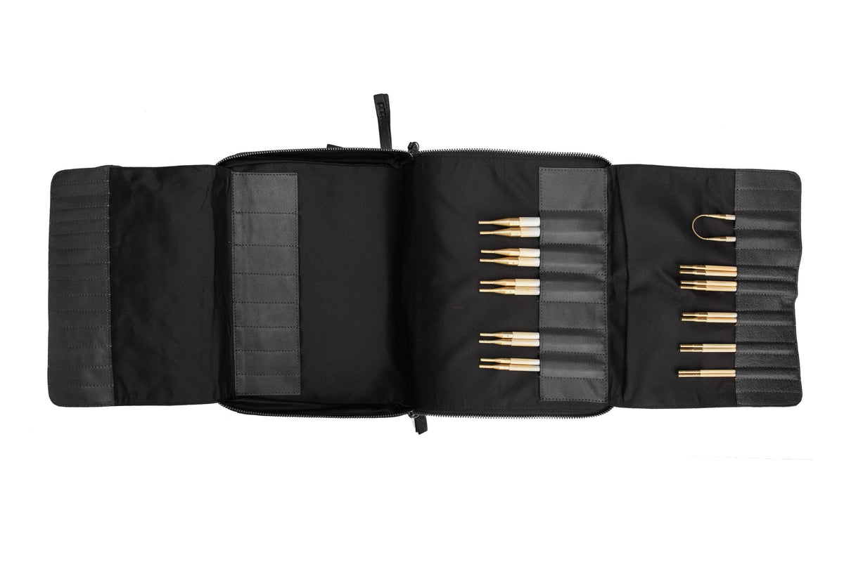 Muud Janni Project Bag – Leather Knitting Needle & Hook Case