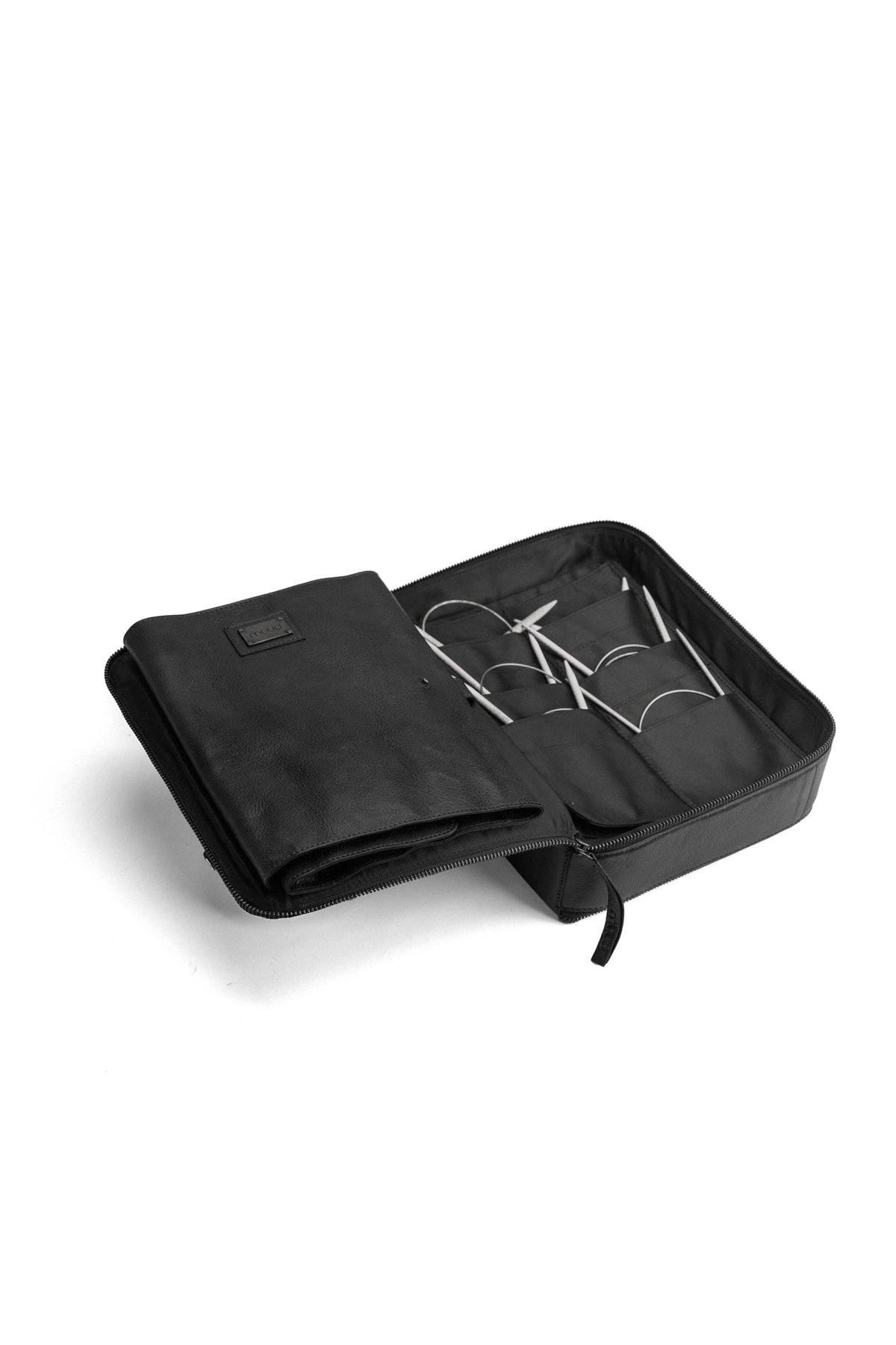 Muud Janni Project Bag – Leather Knitting Needle & Hook Case