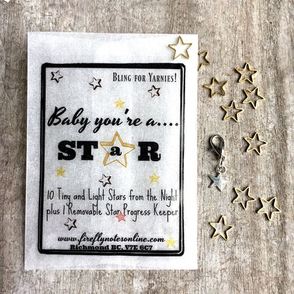 Firefly Notes Stars Stitch Markers