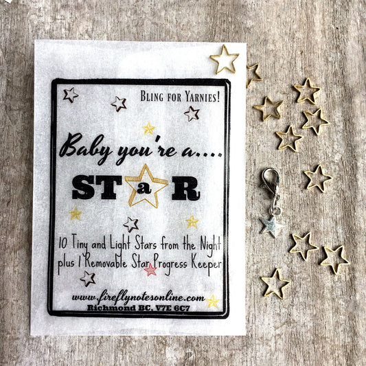 Firefly Notes Stars Stitch Markers