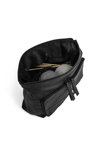Muud Jeanne Project Bag – Small Leather Knitting Project Bag