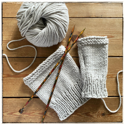 Learn to Knit Wristwarmers - for complete beginners - Saturday 13th Sept 2-5pm