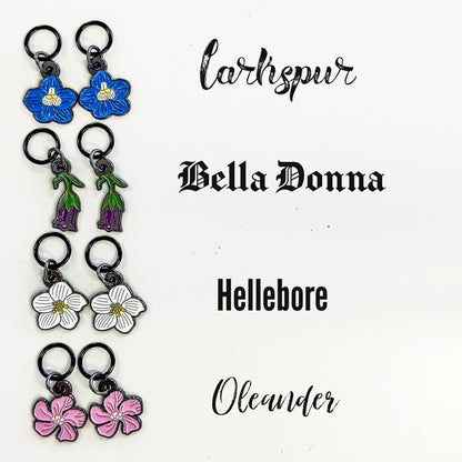 Firefly Notes Poison Garden Stitch Marker Set with Skull Tin – Limited Edition