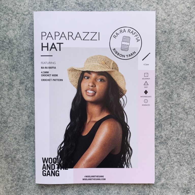 Wool And The Gang Ra-Ra Raffia - Paparazzi Hat Pattern