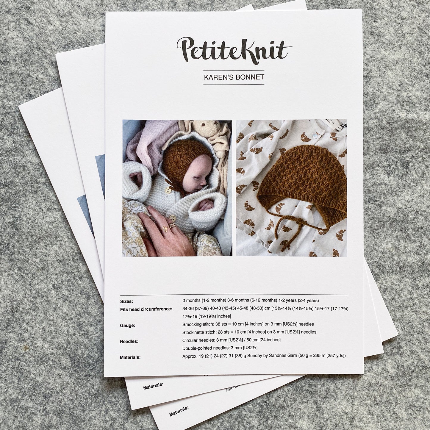 PetiteKnit Karen's Bonnet