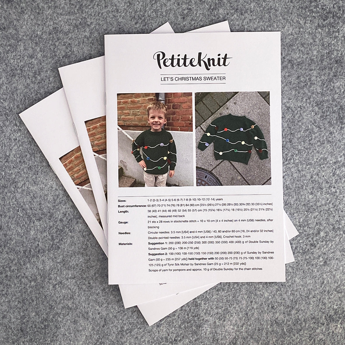 PetiteKnit Let's Christmas Sweater Pattern