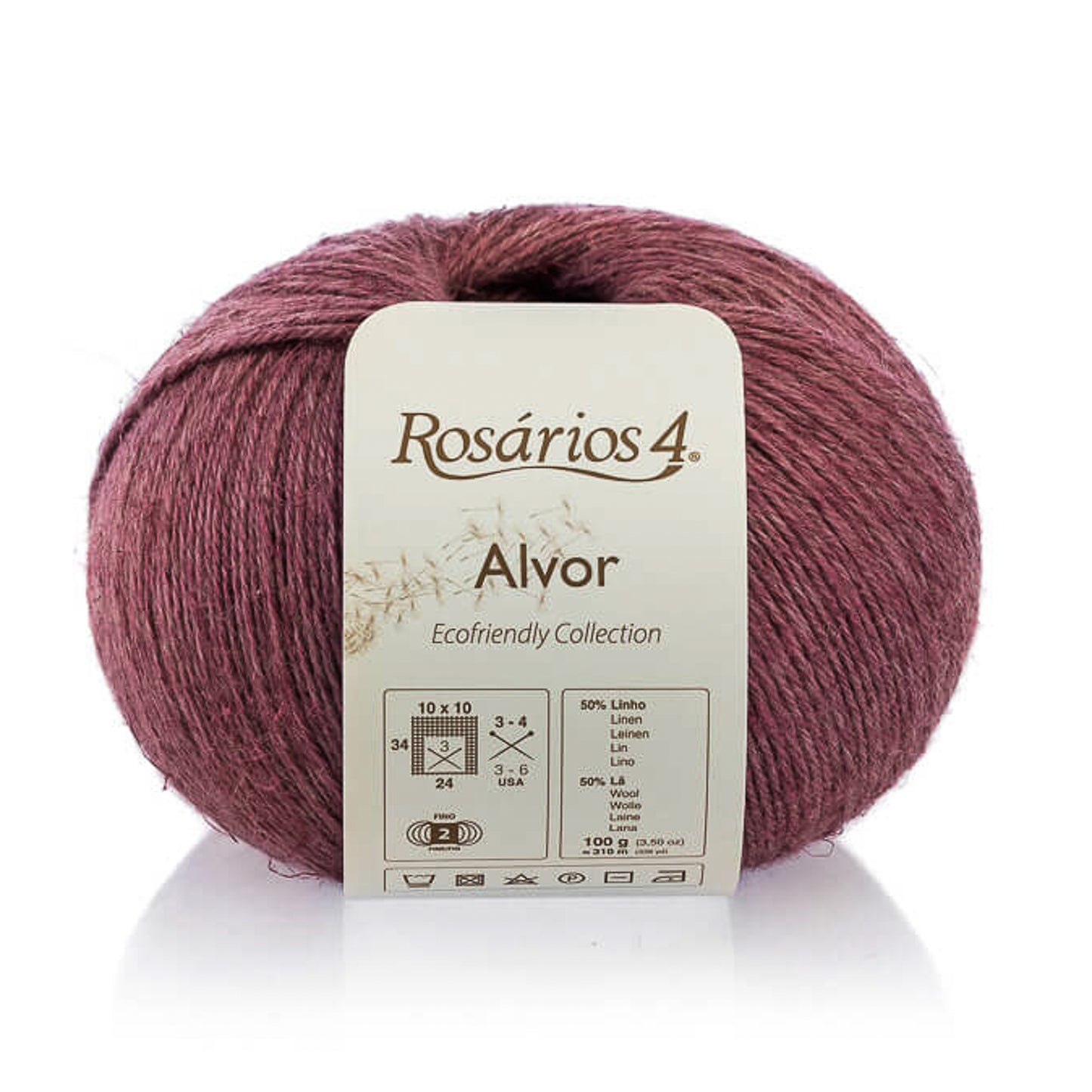 Rosários 4 Alvor Yarn – Wool & Linen Blend Sport Weight Yarn