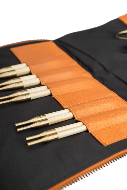 Muud Janni Project Bag – Leather Knitting Needle & Hook Case