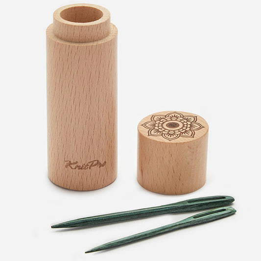 KnitPro The Mindful Collection Teal Wooden Darning Needles